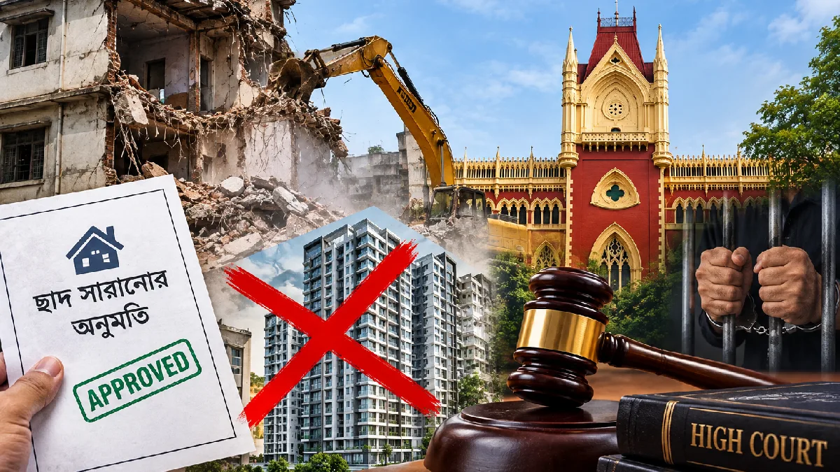 ছাদ সারানোর অনুমতি, ভেঙে ফেললেন গোটা বাড়ি! বহুতল গড়ার অপরাধে ২ বছরের জেল বহাল হাইকোর্টে ছাদ সারানোর অনুমতি, ভেঙে ফেললেন গোটা বাড়ি! বহুতল গড়ার অপরাধে ২ বছরের জেল বহাল হাইকোর্টে