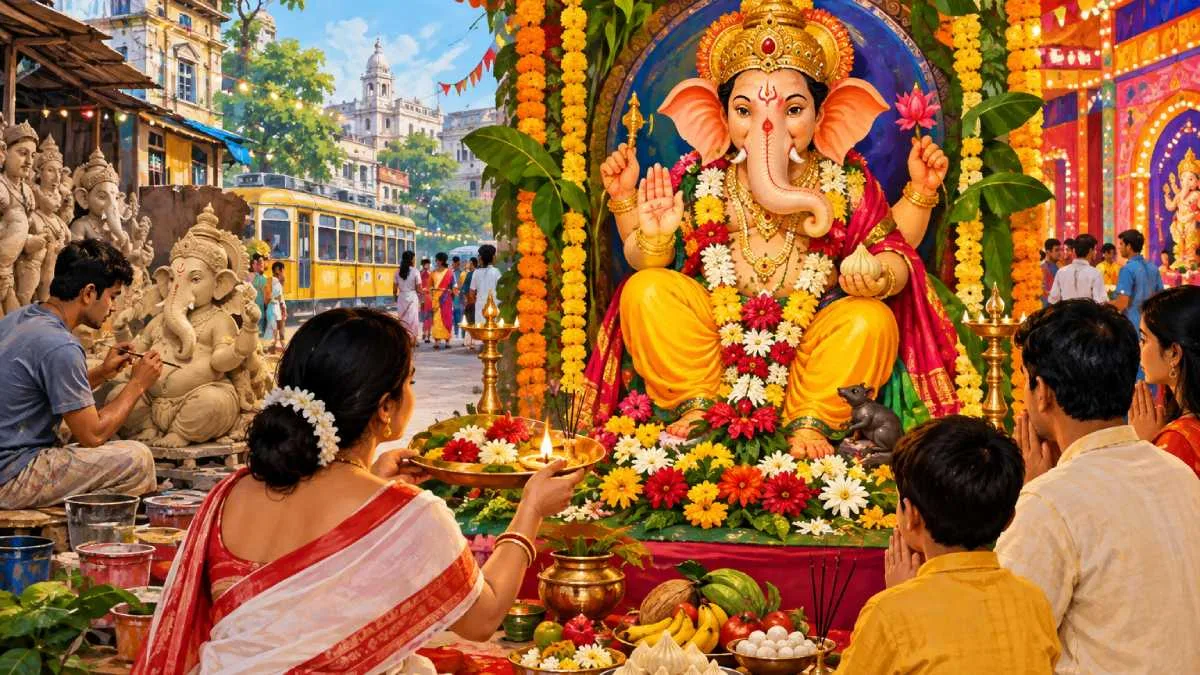 বাঙালির বারো মাসে তেরো পার্বনের তালিকায় ঢুকে গিয়েছে গণেশ পুজোয়, পরিবর্তনের বাংলায় বেড়েছে সংখ্যা ও বহরও বাঙালির বারো মাসে তেরো পার্বনের তালিকায় ঢুকে গিয়েছে গণেশ পুজোয়, পরিবর্তনের বাংলায় বেড়েছে সংখ্যা ও বহরও