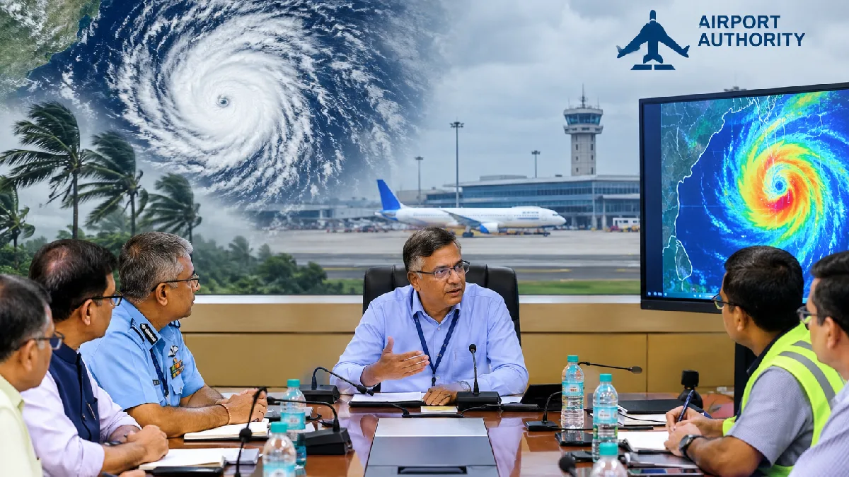 শক্তি বাড়াচ্ছে ‘অর্ণব’, ঘূর্ণিঝড় মোকাবিলায় প্রস্তুতি পর্যালোচনা বৈঠক বিমানবন্দর কর্তৃপক্ষের শক্তি বাড়াচ্ছে ‘অর্ণব’, ঘূর্ণিঝড় মোকাবিলায় প্রস্তুতি পর্যালোচনা বৈঠক বিমানবন্দর কর্তৃপক্ষের